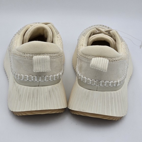 NWOT Dolce Vita Denae Dolan Lace-Up Platform Sneakers, Sandstone Knit, Women's 9 - Picture 9 of 16